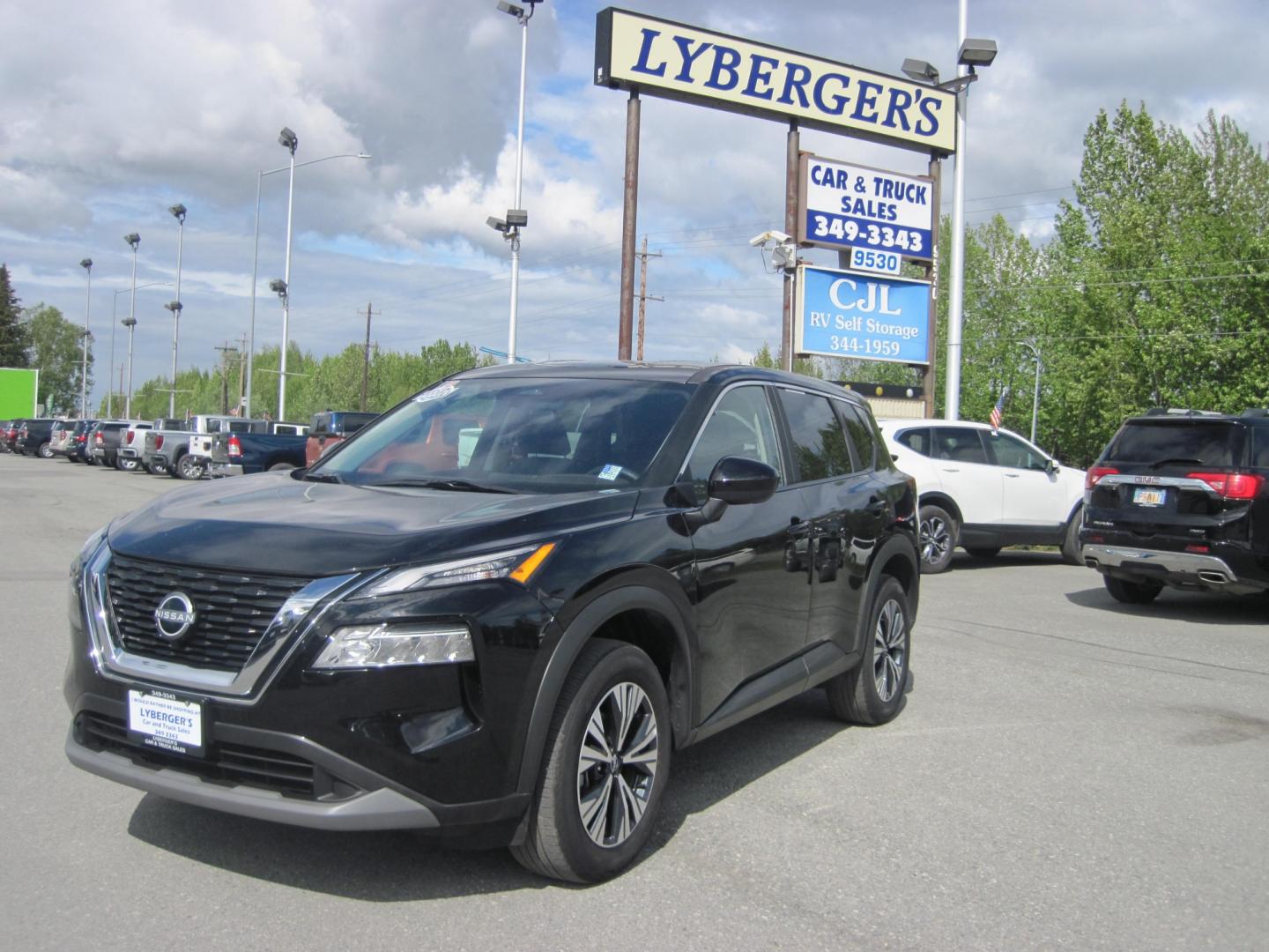 2023 black /black Nissan Rogue SV AWD (5N1BT3BB6PC) with an 2.5L L4 DOHC 16V engine, CVT transmission, located at 9530 Old Seward Highway, Anchorage, AK, 99515, (907) 349-3343, 61.134140, -149.865570 - Photo#0